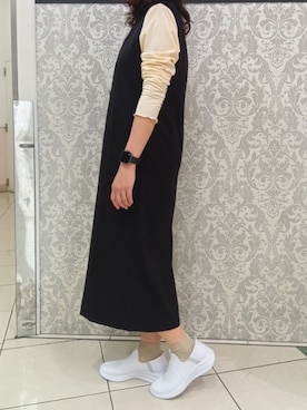 「SKECHERS（スケッチャーズ）のアイテム」を使った、parade鳳店さん（レディース・157cm）の春コーディネート