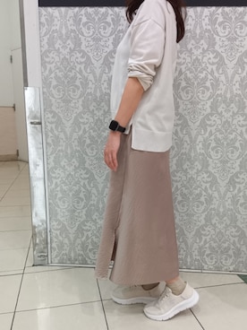 「SKECHERS（スケッチャーズ）のアイテム」を使った、parade鳳店さん（レディース・157cm）の春コーディネート