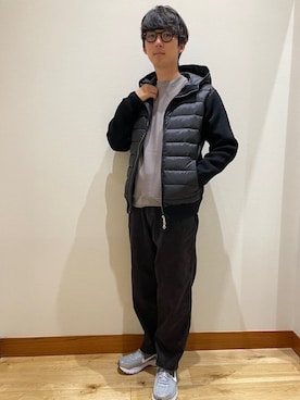 「アイテム（ブルゾン）」を使った、孫田さん（メンズ・173cm）の秋コーディネート