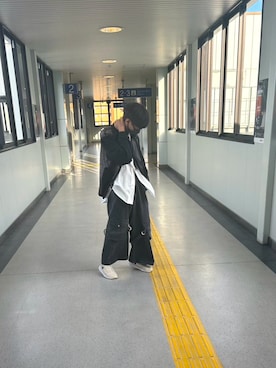 「CASPER JOHN（キャスパージョン）のアイテム（ブルゾン）」を使った、やまさん（メンズ・173cm）の夏コーディネート