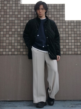 「Lui's（ルイス）のアイテム（ブルゾン）」を使った、Kazuさん（メンズ・165cm）の秋コーディネート
