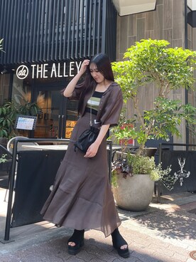 楓さん（レディース・159cm）の夏コーディネート