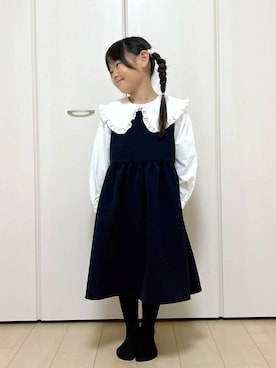 「アイテム（ワンピース）」を使った、はやみ👧🏻さん（キッズ・120cm）の冬コーディネート