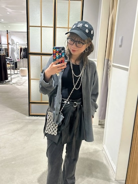 「LEPSIM（レプシィム）のアイテム（デニムパンツ）」を使った、はやみ👧🏻さん（レディース・155cm）の秋コーディネート