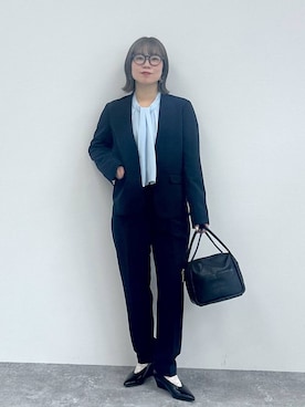 「LEPSIM（レプシィム）のアイテム（シャツ/ブラウス）」を使った、はやみ👧🏻さん（レディース・155cm）の秋コーディネート