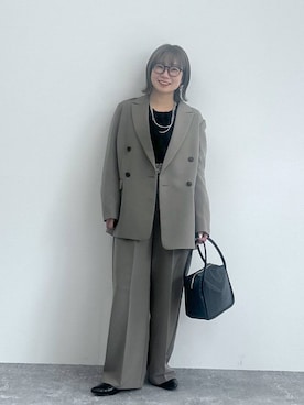 「アイテム（テーラードジャケット）」を使った、はやみ👧🏻さん（レディース・155cm・30代）の秋コーディネート