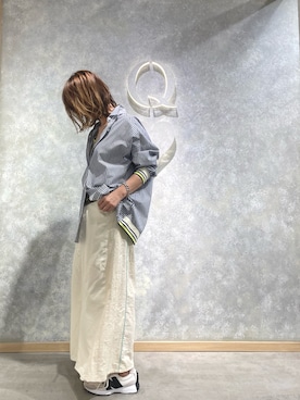 「アイテム（スカート）」を使った、h.kinさん（レディース・162cm）の秋コーディネート