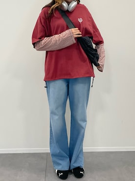 「PUMA（プーマ）のPUMA プーマ ユニセックス SPEEDCAT OG / スピードキャット OG スニーカー（スニーカー）」を使った、おでこ©さん（レディース・163cm）の秋コーディネート