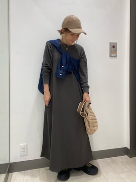 「スウェットワンピース」｜satomiさん（レディース・154cm）の秋コーディネート