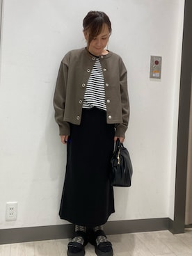 「カーディガン」｜satomiさん（レディース・154cm）の秋コーディネート