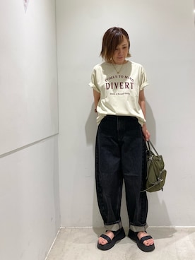「KBF（ケイビーエフ）のアイテム」を使った、satomiさん（レディース・154cm）の夏コーディネート