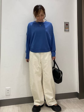 「URBAN RESEARCH DOORS（アーバンリサーチドアーズ）の2WAYスクエアショルダーバッグ（ショルダーバッグ）」を使った、satomiさん（レディース・154cm）の秋コーディネート