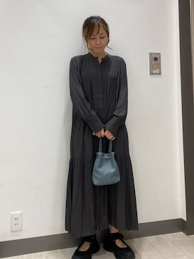 「ティアードワンピース」｜satomiさん（レディース・154cm）の秋コーディネート