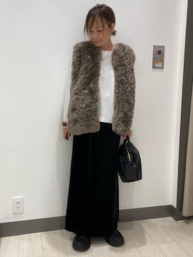 「アイテム（その他アウター）」を使った、satomiさん（レディース・154cm）の秋コーディネート