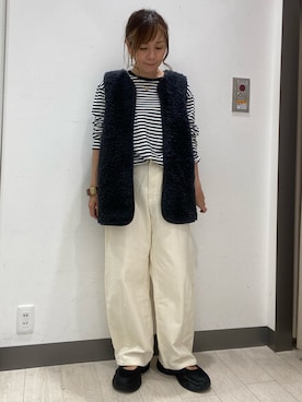 「アイテム（その他アウター）」を使った、satomiさん（レディース・154cm）の秋コーディネート