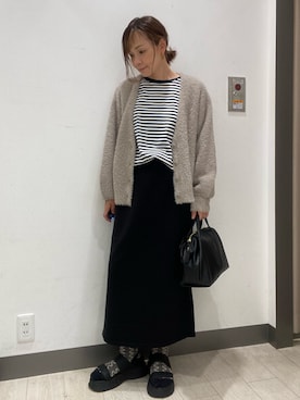 「カーディガン」｜satomiさん（レディース・154cm）の秋コーディネート