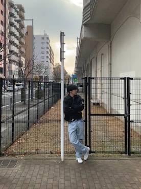 「アイテム（ブルゾン）」を使った、kiruri0303さん（メンズ・170cm・10代）の冬コーディネート