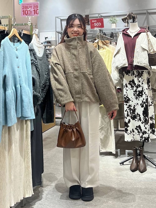 専用！LOWRYSFARM ウーリーテックスタンドブルゾン アイボリー LOWRYS