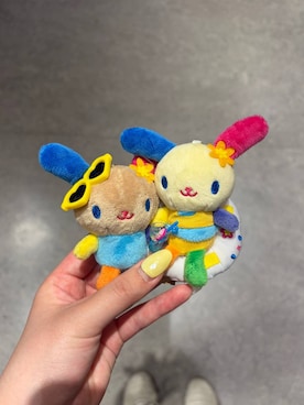 「LOWRYS FARM（ローリーズファーム）の【サンリオキャラクターズ】ヌイキーホルダー8 647243/GOODS（キーホルダー、その他）」を使った、hinamkmk26さん（レディース）の春コーディネート