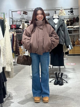 「アイテム（ポロシャツ）」を使った、hinamkmk26さん（レディース・159cm・20代）の冬コーディネート
