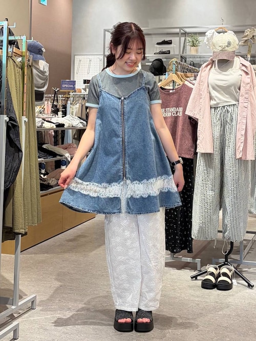 レースカーブパンツ 641371（その他パンツ）｜LOWRYS FARM（ローリーズ