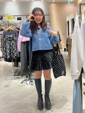 「LOWRYS FARM（ローリーズファーム）のアイテム（トートバッグ）」を使った、hinamkmk26さん（レディース・159cm）の秋コーディネート