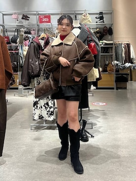 hinamkmk26さん（レディース・159cm）の冬コーディネート