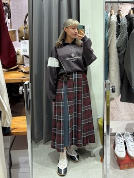 「アイテム（スウェット）」を使った、marikaさん（レディース・150cm）の秋コーディネート