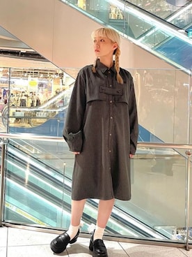 「マイベストコーデ2024」｜「アイテム（ワンピース/ドレス）」を使った、marikaさん（レディース・150cm）の冬コーディネート