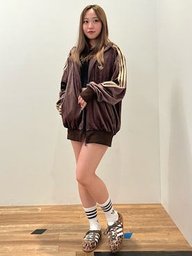 「アイテム（ジャージ）」を使った、YRさん（レディース・153cm）の秋コーディネート