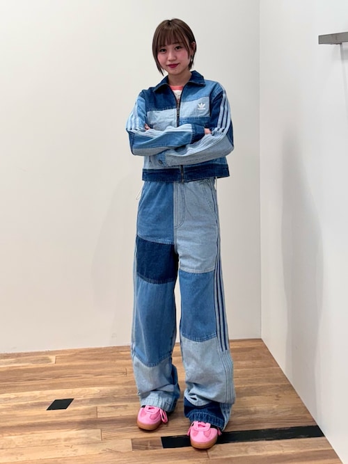 adidasデニムパッチワークトラックジャケット ADIDAS] トラックトップ KSENIASCHNAIDER デニムパッチワーク (adidas