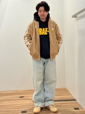 「adidas originals」｜「アイテム（ブルゾン）」を使った、OKさん（メンズ・165cm）の秋コーディネート