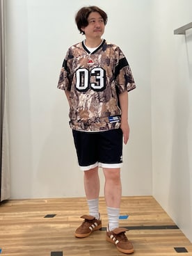 「アイテム（レッグウェア）」を使った、OKさん（メンズ・165cm）の夏コーディネート