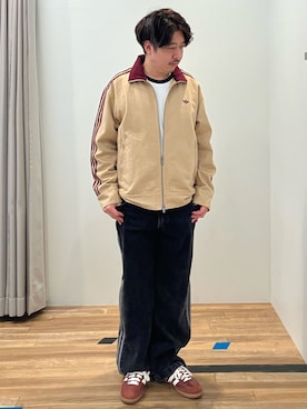 「アイテム（ナイロンジャケット）」を使った、OKさん（メンズ・165cm）の秋コーディネート