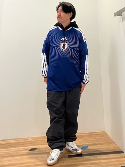 adidas 日本代表 長袖ジャージ ネイビー　2XＬサイズ　非売品 アディダス サッカー日本代表 2026 ホーム レプリカ ユニフォーム 長袖