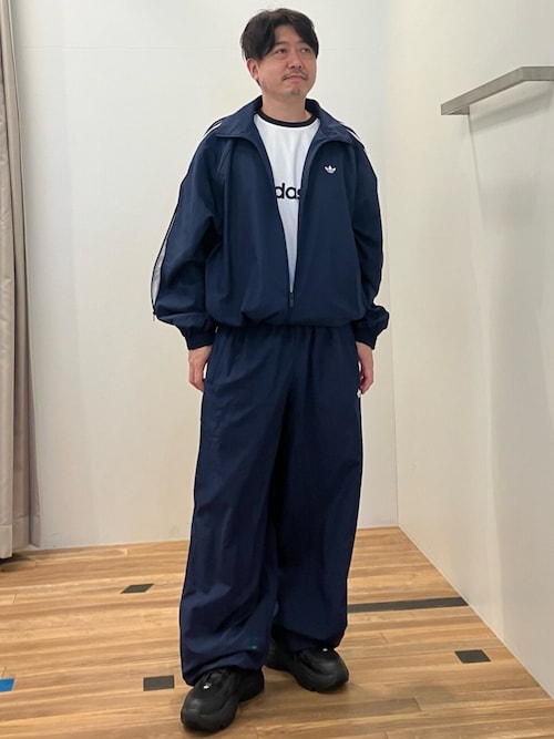 adidas スリーストライプストラックトップ XL DH026 スリーストライプ