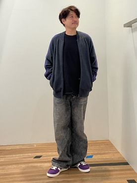 「アイテム（ジャージ）」を使った、OKさん（メンズ・165cm）の秋コーディネート