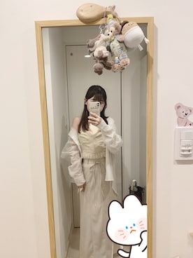 「LOWRYS FARM（ローリーズファーム）のアイテム（シャツ/ブラウス）」を使った、chi903さん（レディース・157cm）の夏コーディネート
