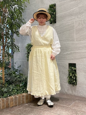 「アイテム（ドレスシューズ、ベージュ系）」を使った、なこ。さん（レディース・153cm）の春コーディネート