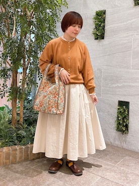「Samansa Mos2（サマンサ モスモス）のアイテム」を使った、なこ。さん（レディース・153cm）の秋コーディネート