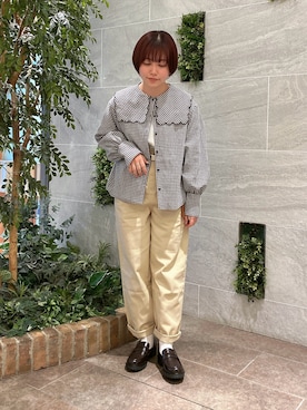 「ロールアップ」｜「アイテム（その他シューズ）」を使った、なこ。さん（レディース・153cm）の冬コーディネート