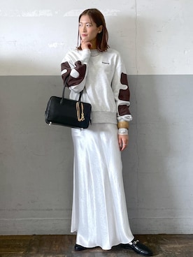 「アイテム（スウェット）」を使った、KIKUCHIさん（レディース・167cm・30代）の冬コーディネート