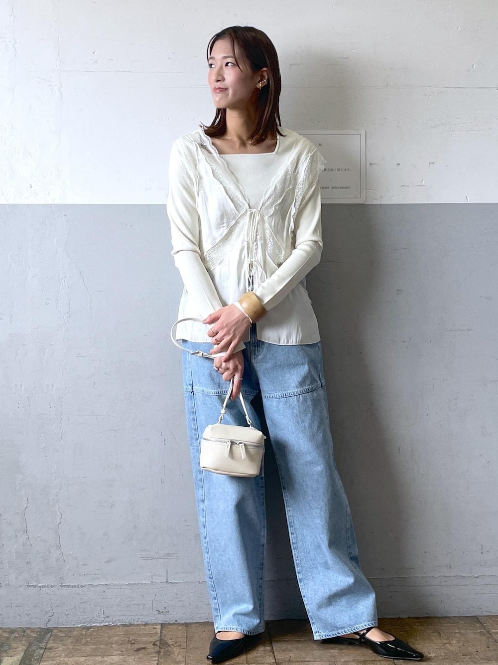 メロンメッシュレースジレを使った人気ファッションコーディネート - WEAR