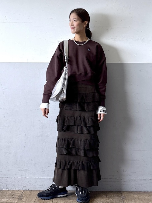 フリルニットスカート（スカート）｜ADAM ET ROPE'（アダムエロペ）の