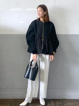「セレモニーコーデ」｜「アイテム（ハンドバッグ）」を使った、KIKUCHIさん（レディース・167cm）の春コーディネート