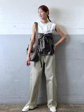 「アイテム（シューズ）」を使った、KIKUCHIさん（レディース・167cm・30代）の夏コーディネート
