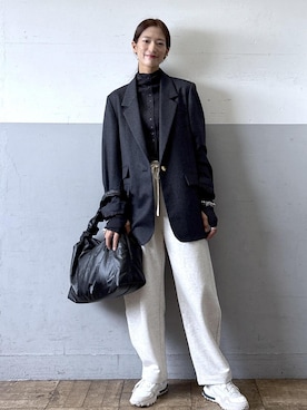 「アイテム（テーラードジャケット）」を使った、KIKUCHIさん（レディース・167cm・30代）の秋コーディネート