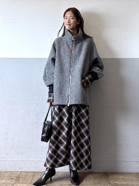 「アイテム（その他アウター）」を使った、KIKUCHIさん（レディース・167cm・30代）の秋コーディネート