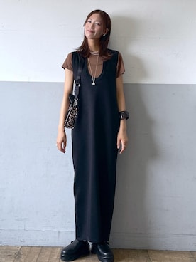 「アイテム（ワンピース/ドレス）」を使った、KIKUCHIさん（レディース・167cm・30代）の夏コーディネート
