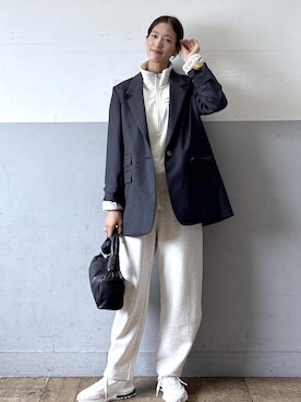 「ADAM ET ROPE'（アダムエロペ）のアイテム（ハンドバッグ）」を使った、KIKUCHIさん（レディース・167cm）の秋コーディネート